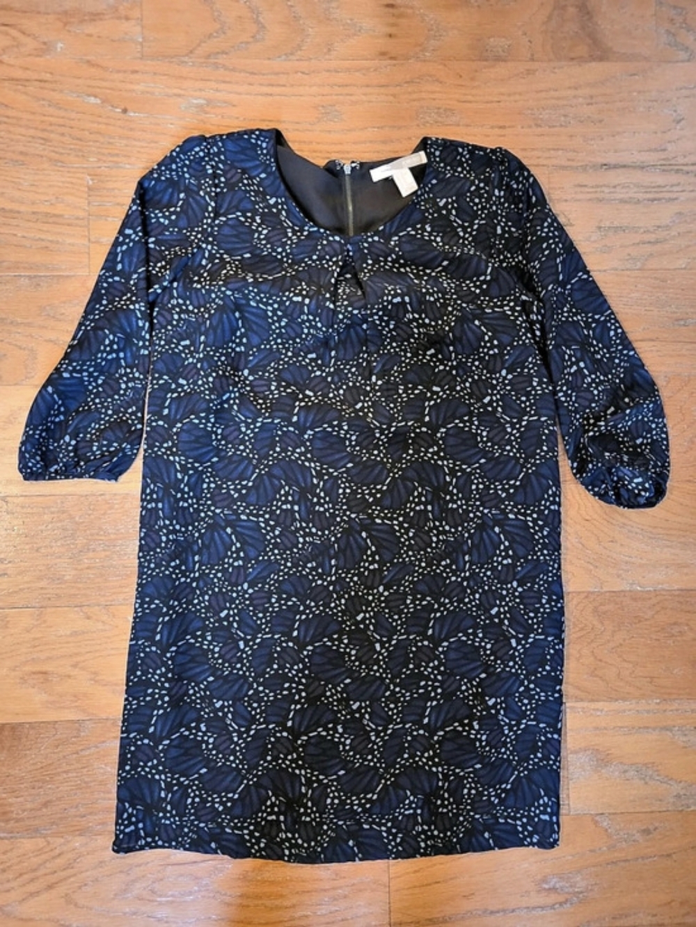 Forever 21 Floral Mini Dress in Blue & Black Size Xs